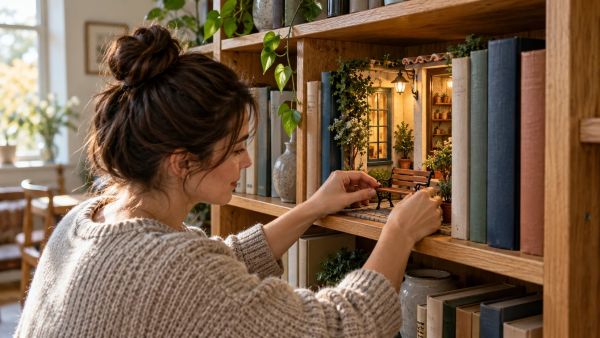 10 idées inspirantes pour un book nook créatif dans votre bibliothèque