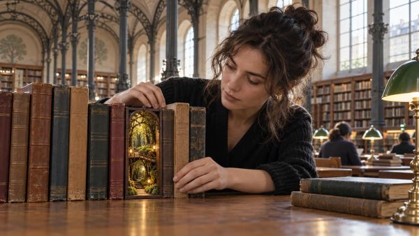 10 idées inspirantes pour un book nook créatif dans votre bibliothèque