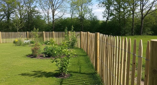 La clôture en ganivelle : l'option naturelle pour votre jardin durable